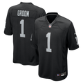 Las Vegas Raiders Number 1 Groom Nike Game Jersey - Black