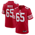 San Francisco 49ers Drew Moss Nike Team Game Jersey - Scarlet