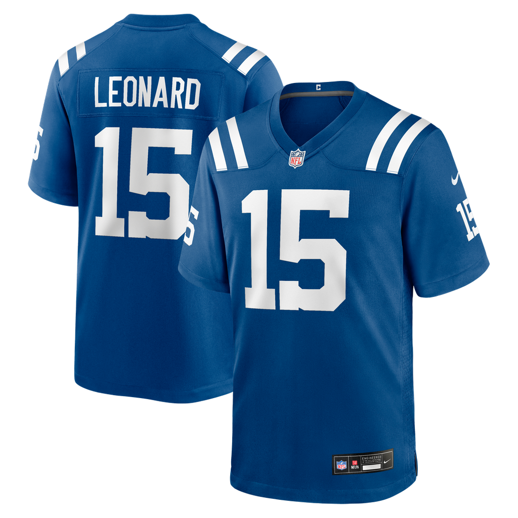 Indianapolis Colts Riley Leonard Nike Team Game Jersey - Royal