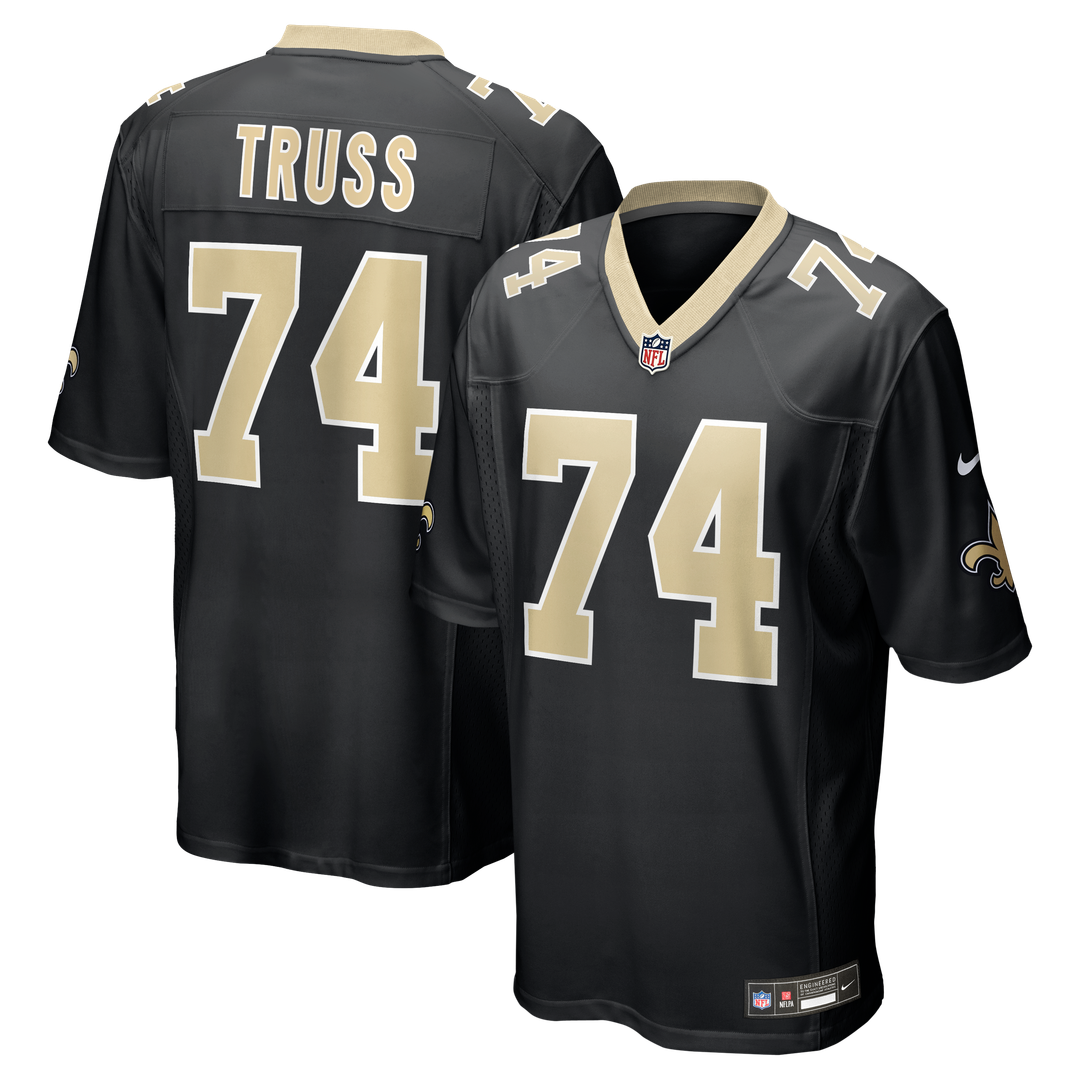 New Orleans Saints Xavier Truss Nike Team Game Jersey - Black