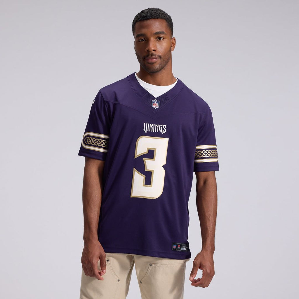 Minnesota Vikings Jordan Addison Nike 2026 Rivalries Collection Stitched Limited Jersey - Purple