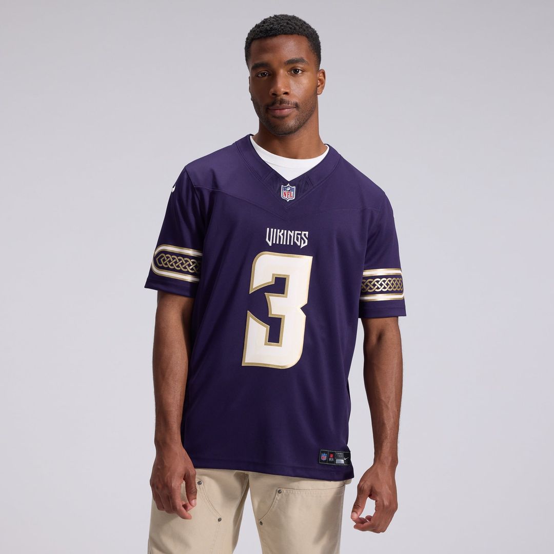 Minnesota Vikings Jordan Addison Nike 2026 Rivalries Collection Stitched Limited Jersey - Purple