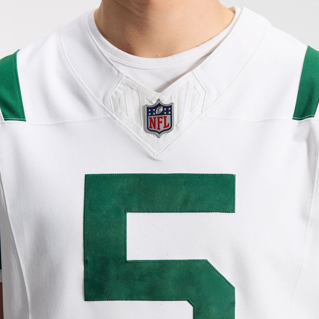 New York Jets Garrett Wilson Nike Classic Alternate Vapor F.U.S.E. Elite Jersey - White