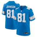 Detroit Lions Calvin Johnson Nike Team Retired Game Jersey - Blue