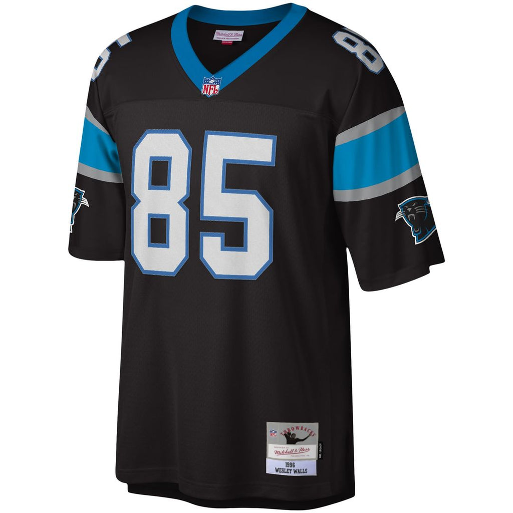 Carolina Panthers Wesley Walls Mitchell & Ness Legacy Replica Jersey - Black