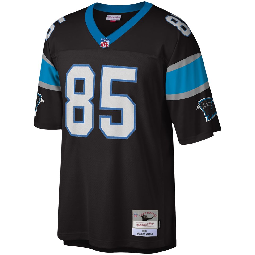 Carolina Panthers Wesley Walls Mitchell & Ness Legacy Replica Jersey - Black
