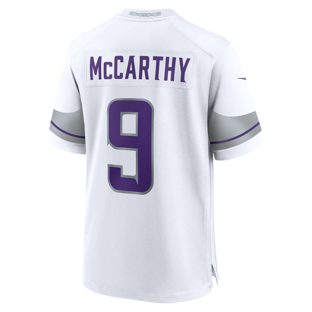 Minnesota Vikings J.J. McCarthy Nike Player Game Jersey - Purple