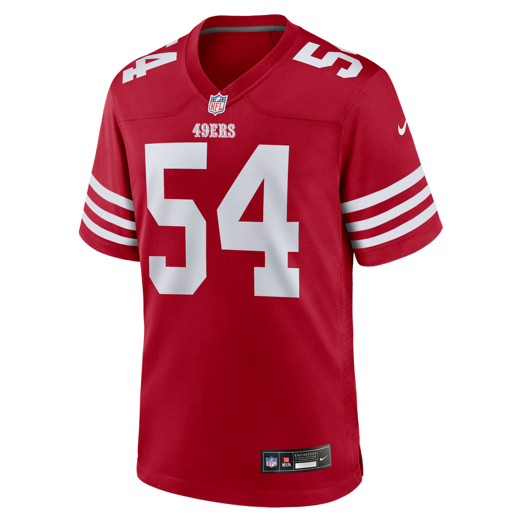 San Francisco 49ers Fred Warner Nike Player Game Jersey - Scarlet