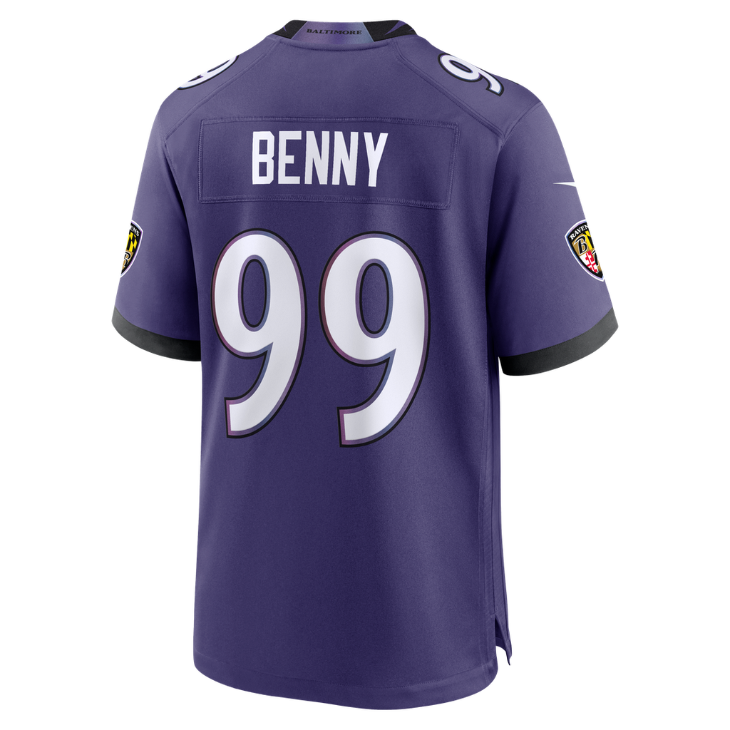 Baltimore Ravens Rayshaun Benny Nike Team Game Jersey - Purple