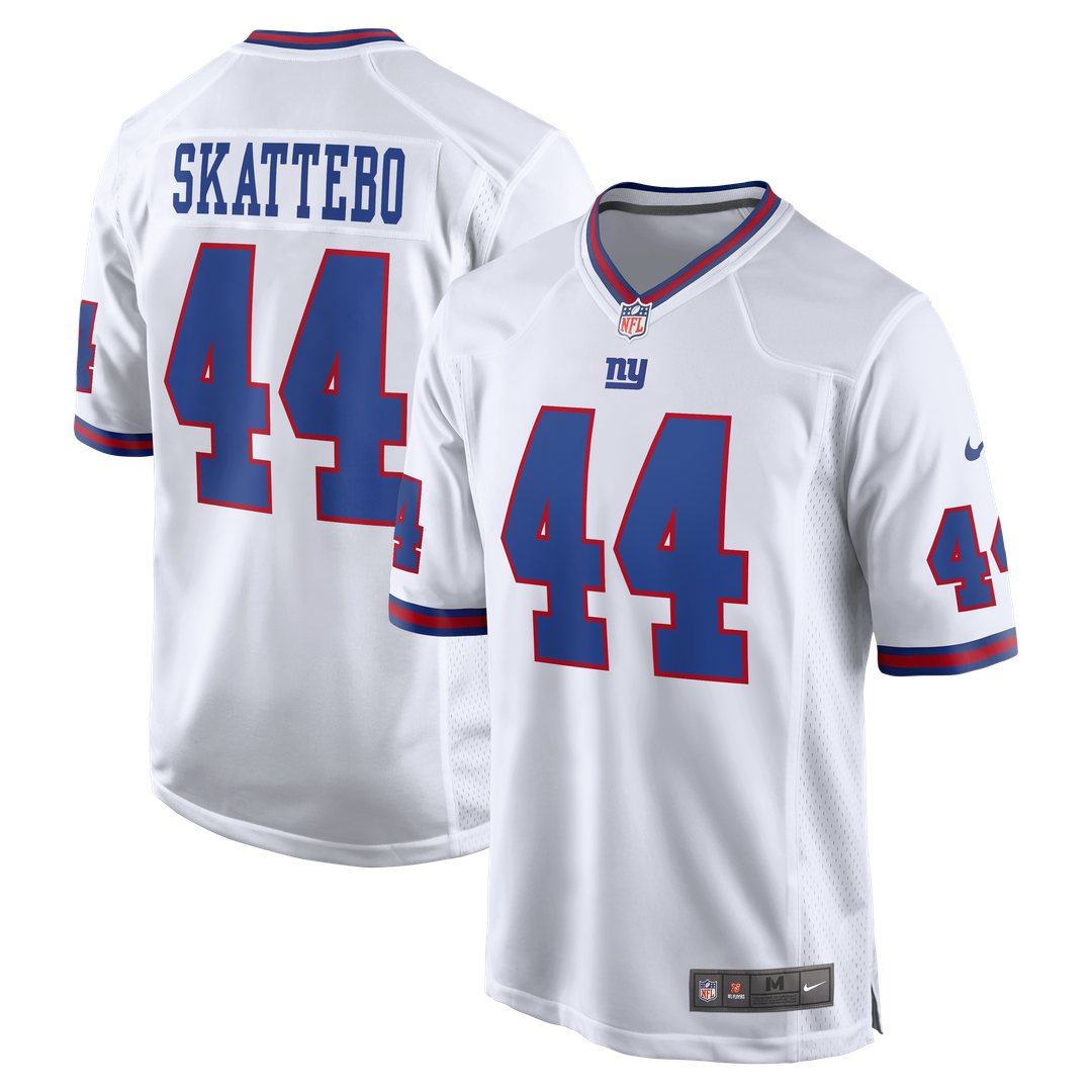 New York Giants Cam Skattebo Nike Alternate Vintage White Game Jersey - White