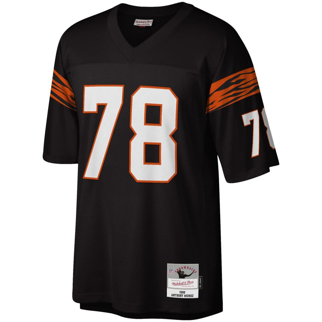 Cincinnati Bengals Anthony Muñoz Mitchell & Ness Legacy Replica Jersey - Black