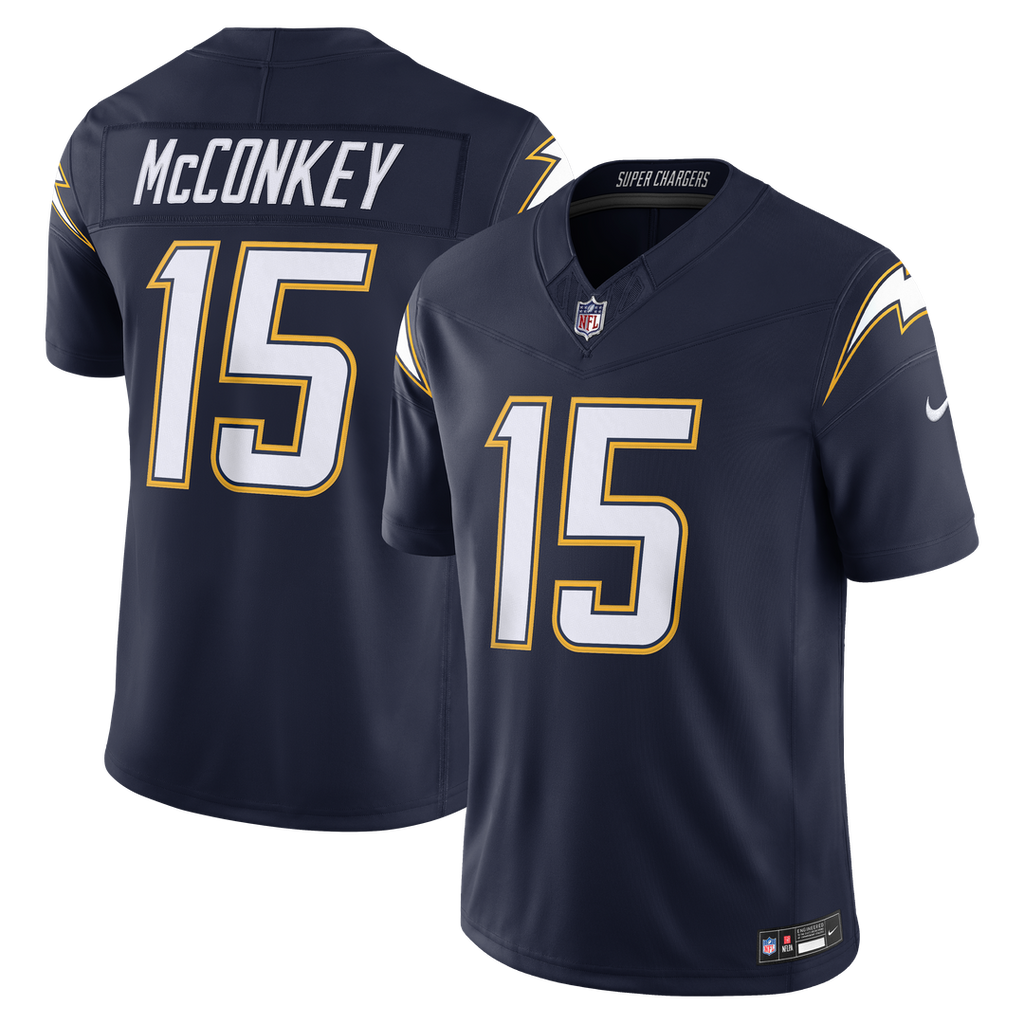 Los Angeles Chargers Ladd McConkey Nike Team Vapor F.U.S.E. Stitched Limited Jersey - Powder Blue