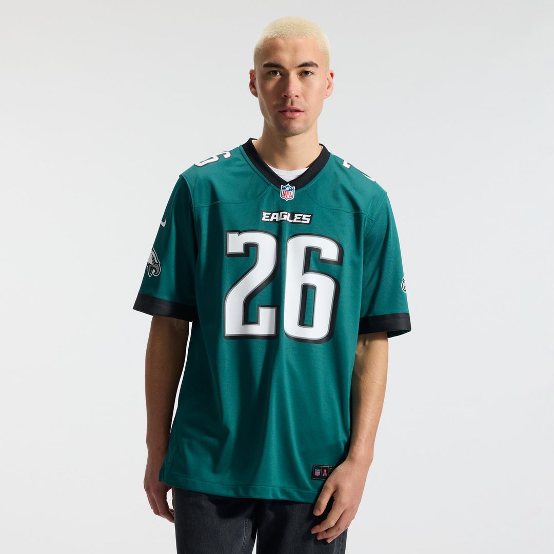 Philadelphia Eagles Saquon Barkley Nike Team Game Jersey - Midnight Green