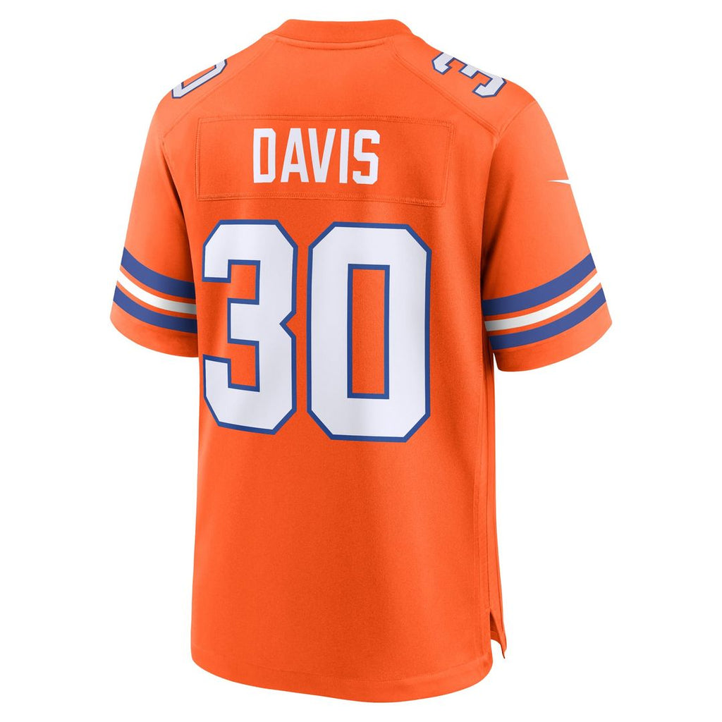 Denver Broncos Terrell Davis Nike Retired Player Alternate Game Jersey - Orange