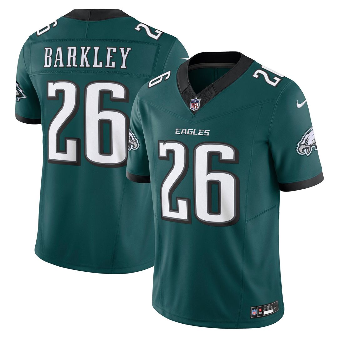 Philadelphia Eagles Saquon Barkley Nike Alternate Vapor F.U.S.E. Limited Jersey - Kelly Green