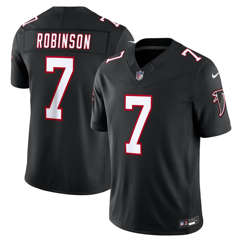 Atlanta Falcons Bijan Robinson Nike Alternate Throwback Vapor F.U.S.E. Stitched Limited Jersey - Black