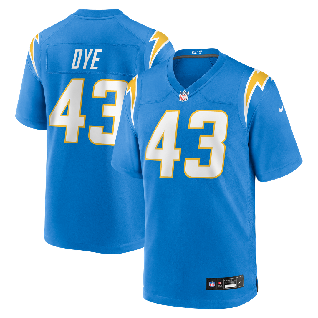 Los Angeles Chargers Troy Dye Nike Game Jersey - Powder Blue