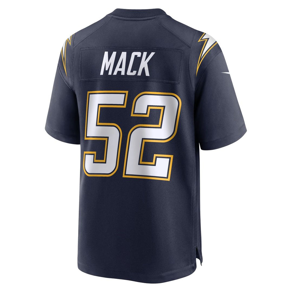 Los Angeles Chargers Khalil Mack Nike Alternate Charger Power Game Player Jersey - Gold