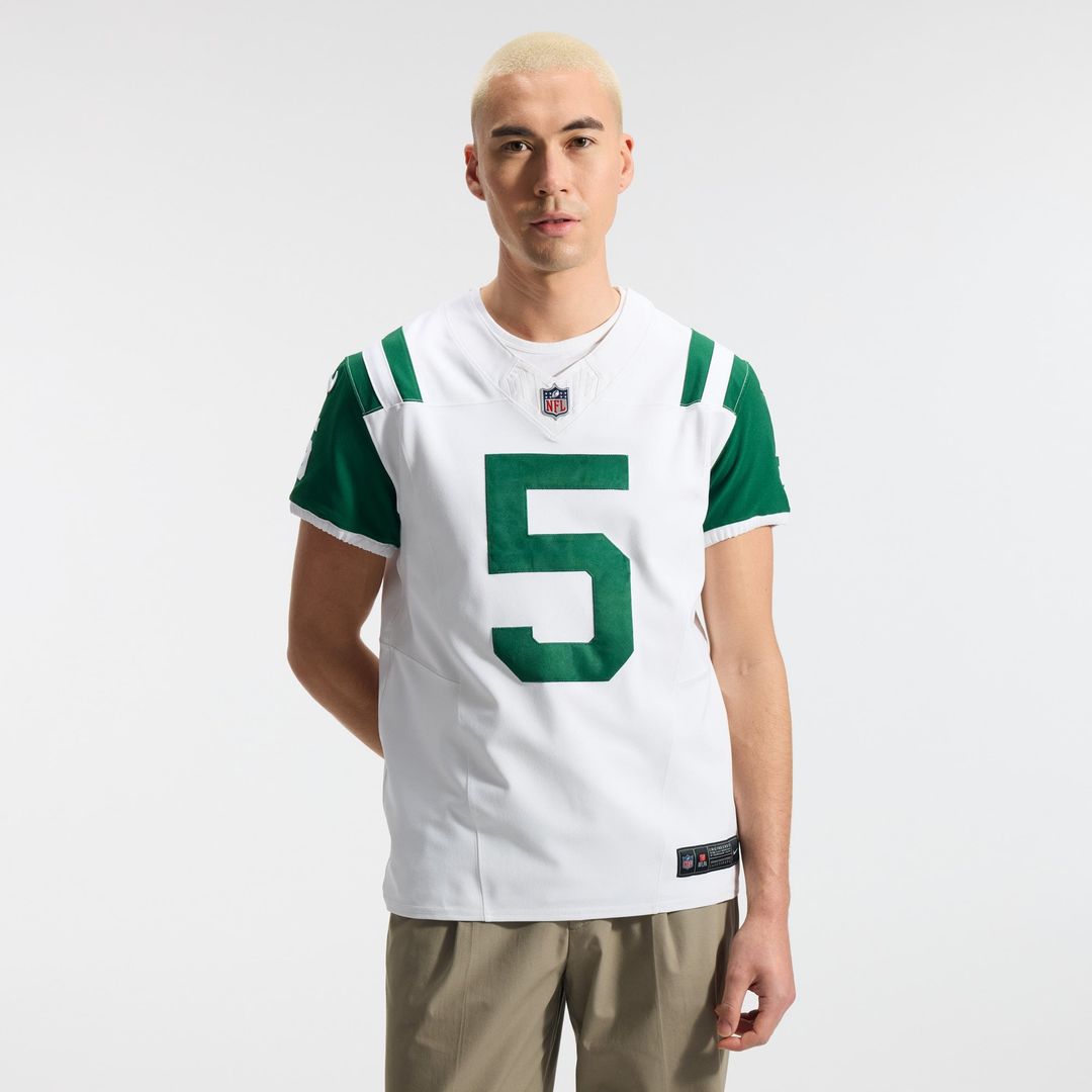 New York Jets Garrett Wilson Nike Classic Alternate Vapor F.U.S.E. Elite Jersey - White