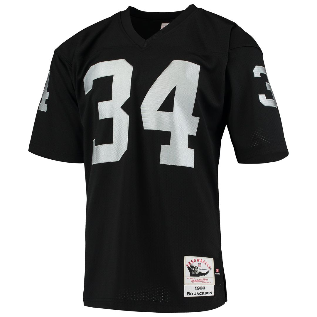 Las Vegas Raiders 1990 Bo Jackson Mitchell & Ness Authentic Throwback Retired Player Jersey - Black