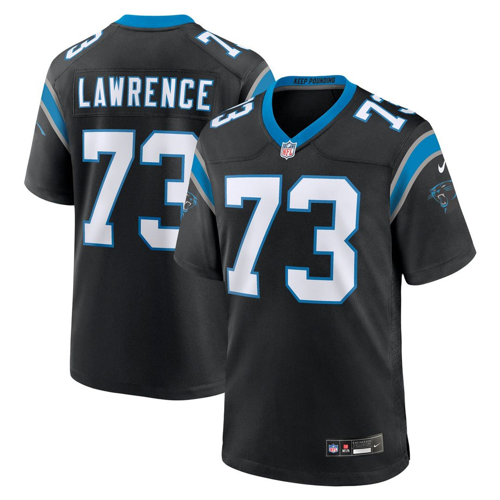 Carolina Panthers Rashard Lawrence Nike Game Jersey - Black
