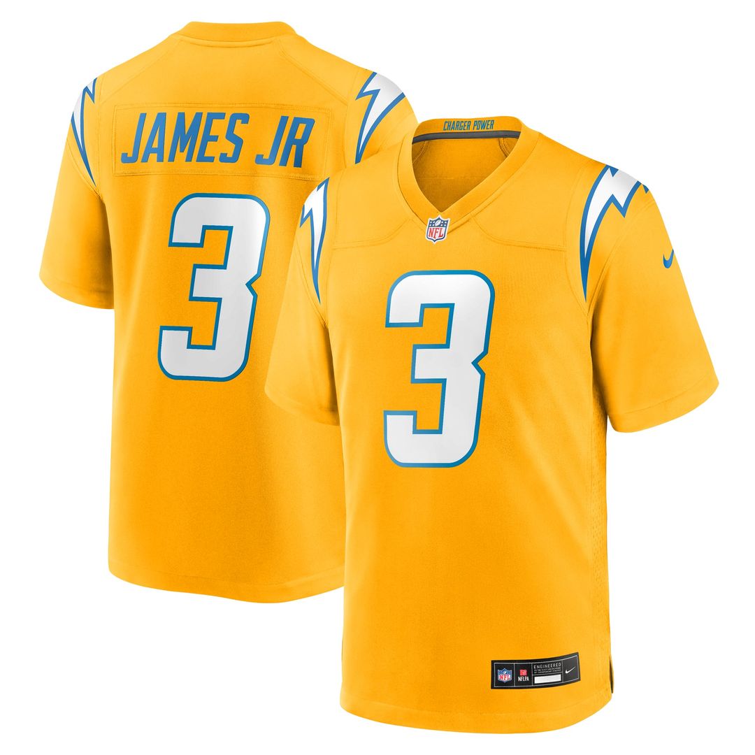 Los Angeles Chargers Derwin James Jr. Nike Alternate Charger Power Game Player Jersey - Gold