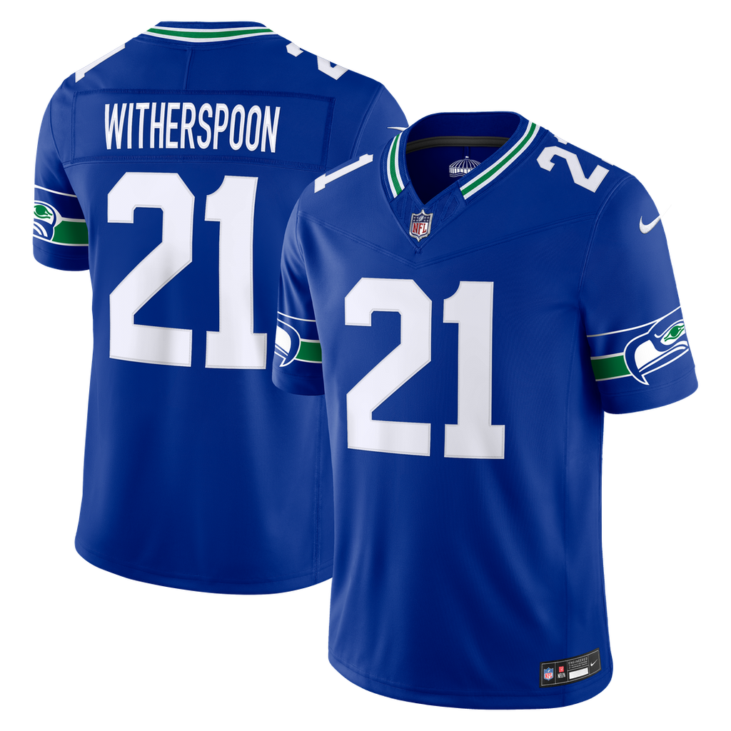 Seattle Seahawks Devon Witherspoon Nike Alternate Vapor F.U.S.E. Stitched Limited Jersey - Royal