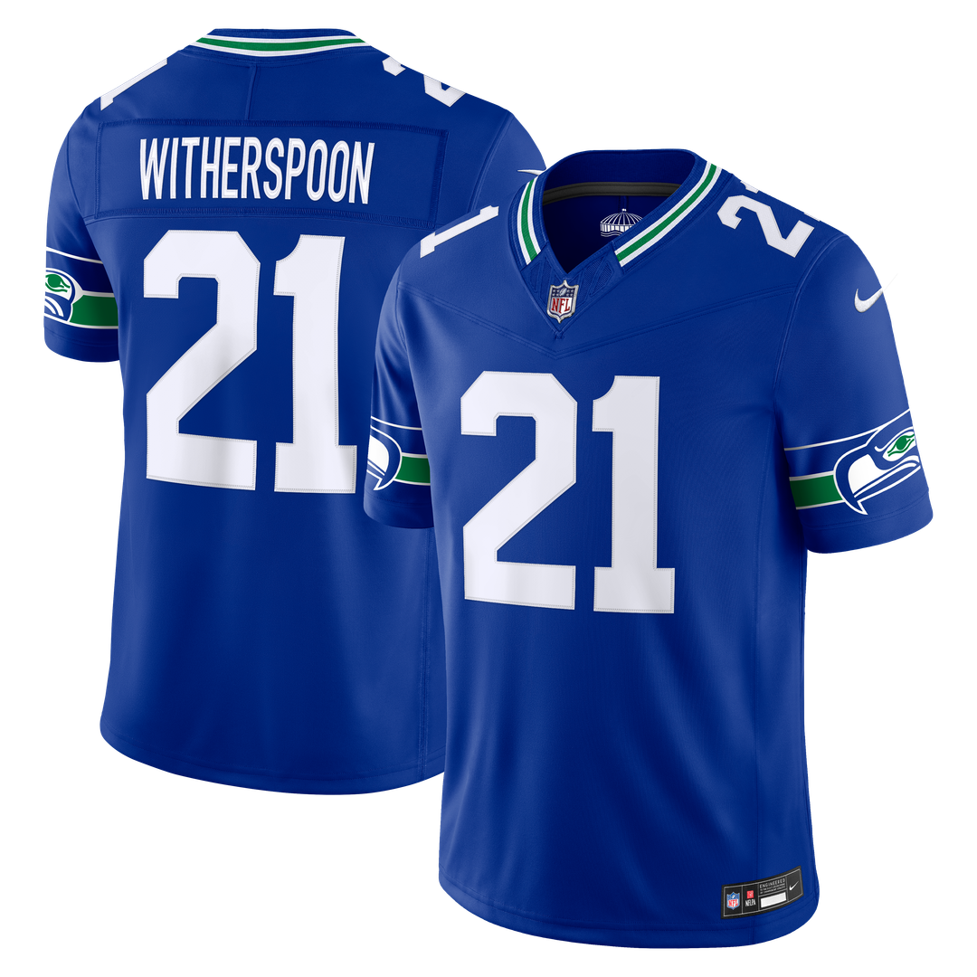 Seattle Seahawks Devon Witherspoon Nike Alternate Vapor F.U.S.E. Stitched Limited Jersey - Royal