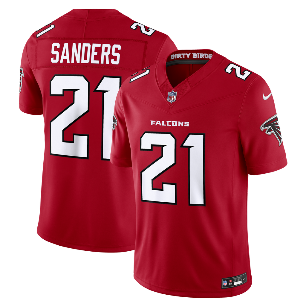 Atlanta Falcons Deion Sanders Nike Alternate Throwback Vapor F.U.S.E. Stitched Retired Limited Jersey - Black