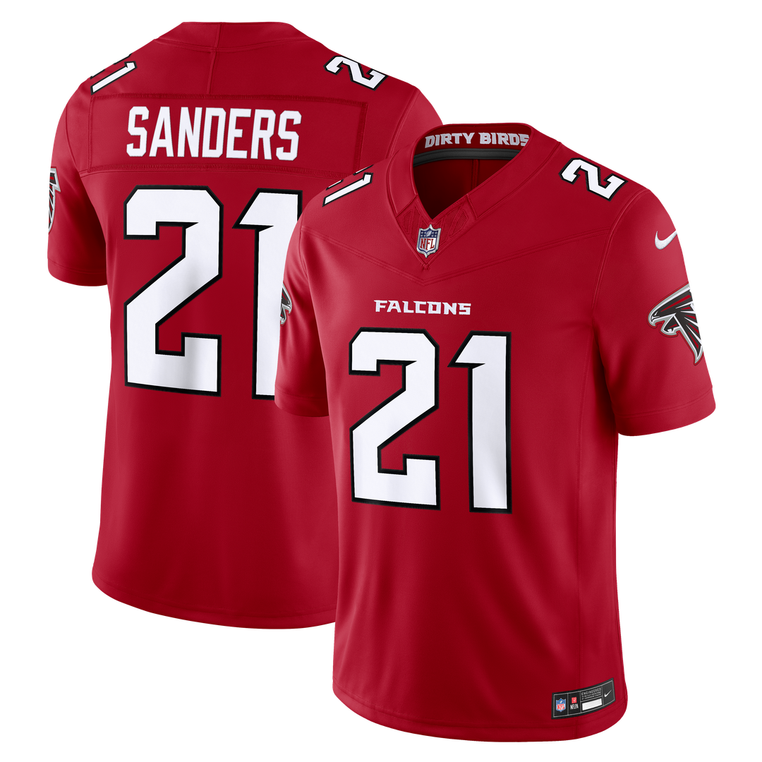 Atlanta Falcons Deion Sanders Nike Alternate Throwback Vapor F.U.S.E. Stitched Retired Limited Jersey - Black