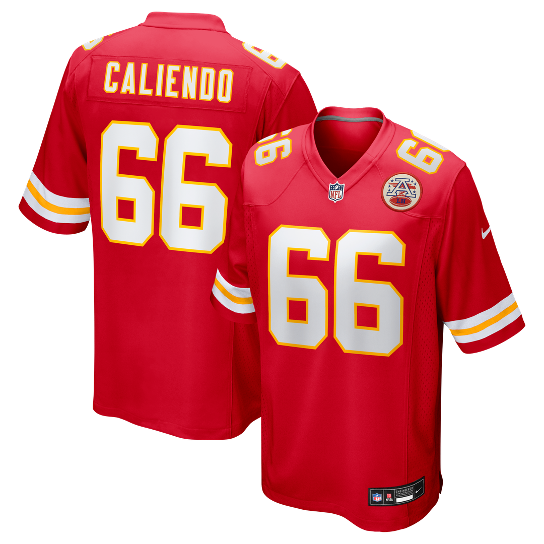 Kansas City Chiefs Mike Caliendo Nike Game Player Jersey - Red