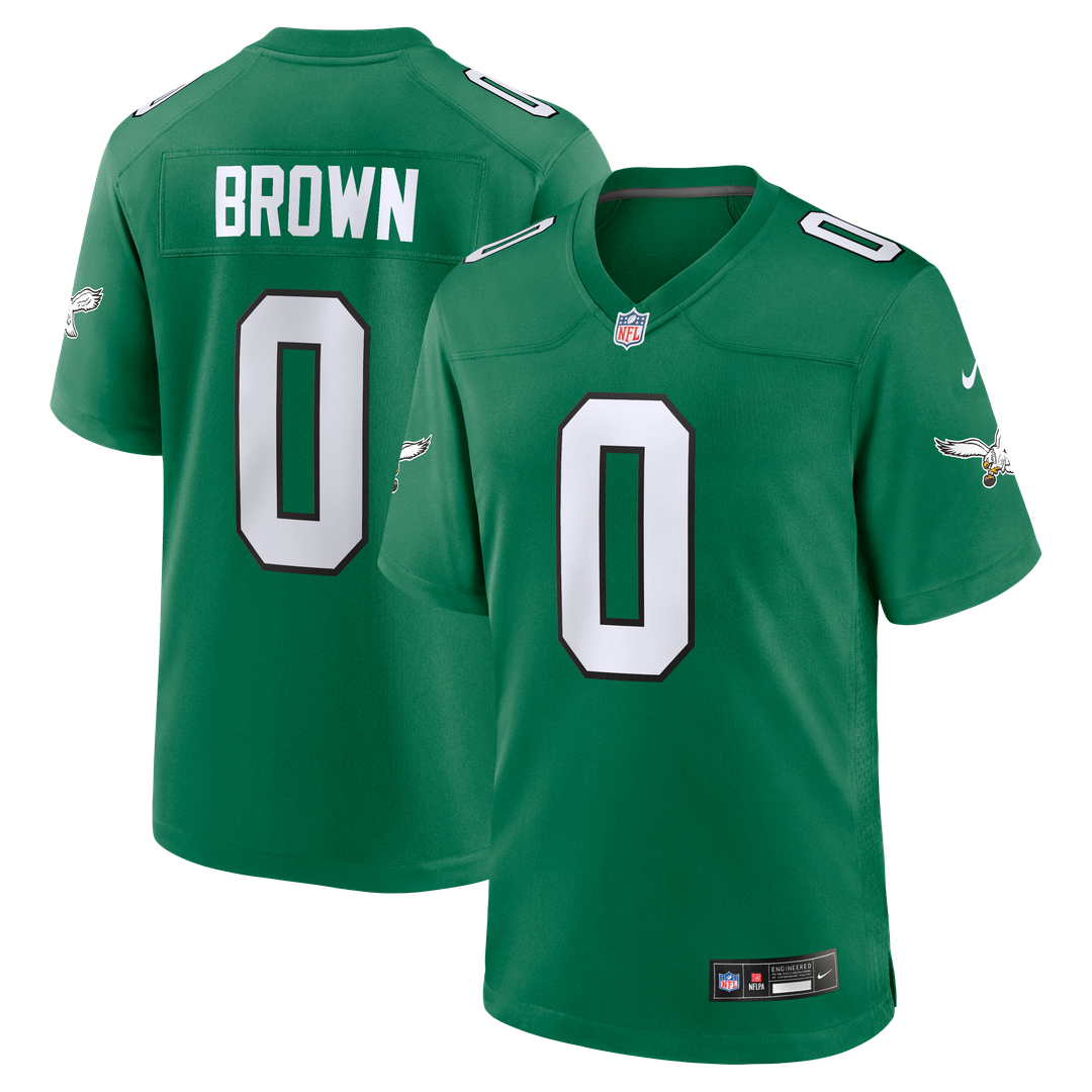 Philadelphia Eagles Marquise Brown Nike Team Game Jersey - Midnight Green
