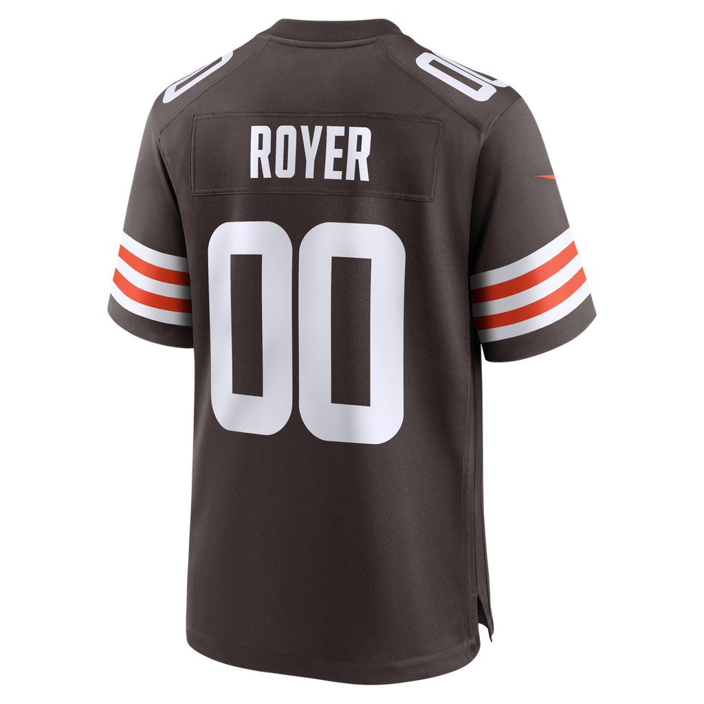 Cleveland Browns Joe Royer Nike Game Jersey - Brown
