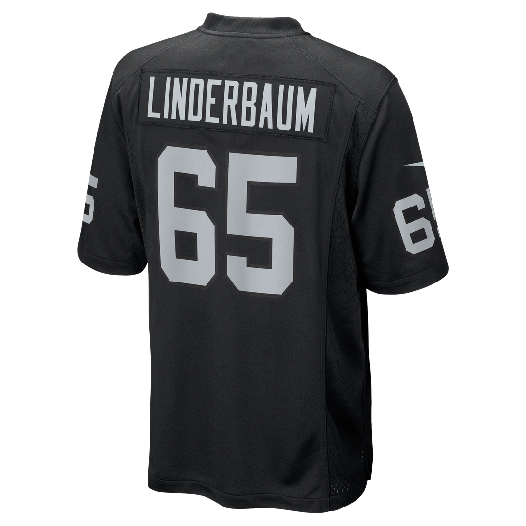 Las Vegas Raiders Tyler Linderbaum Nike Team Game Jersey - Black