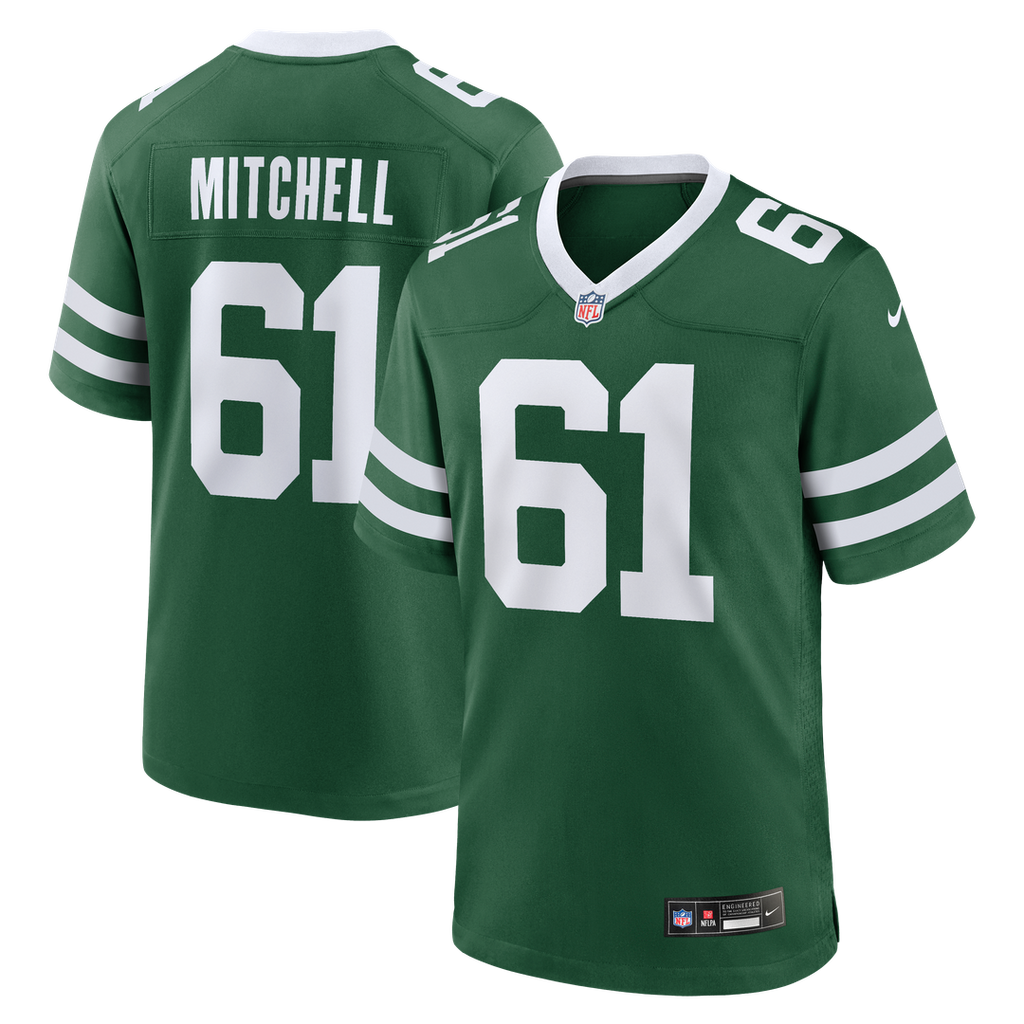 New York Jets Max Mitchell Nike Team Game Jersey - Legacy Green