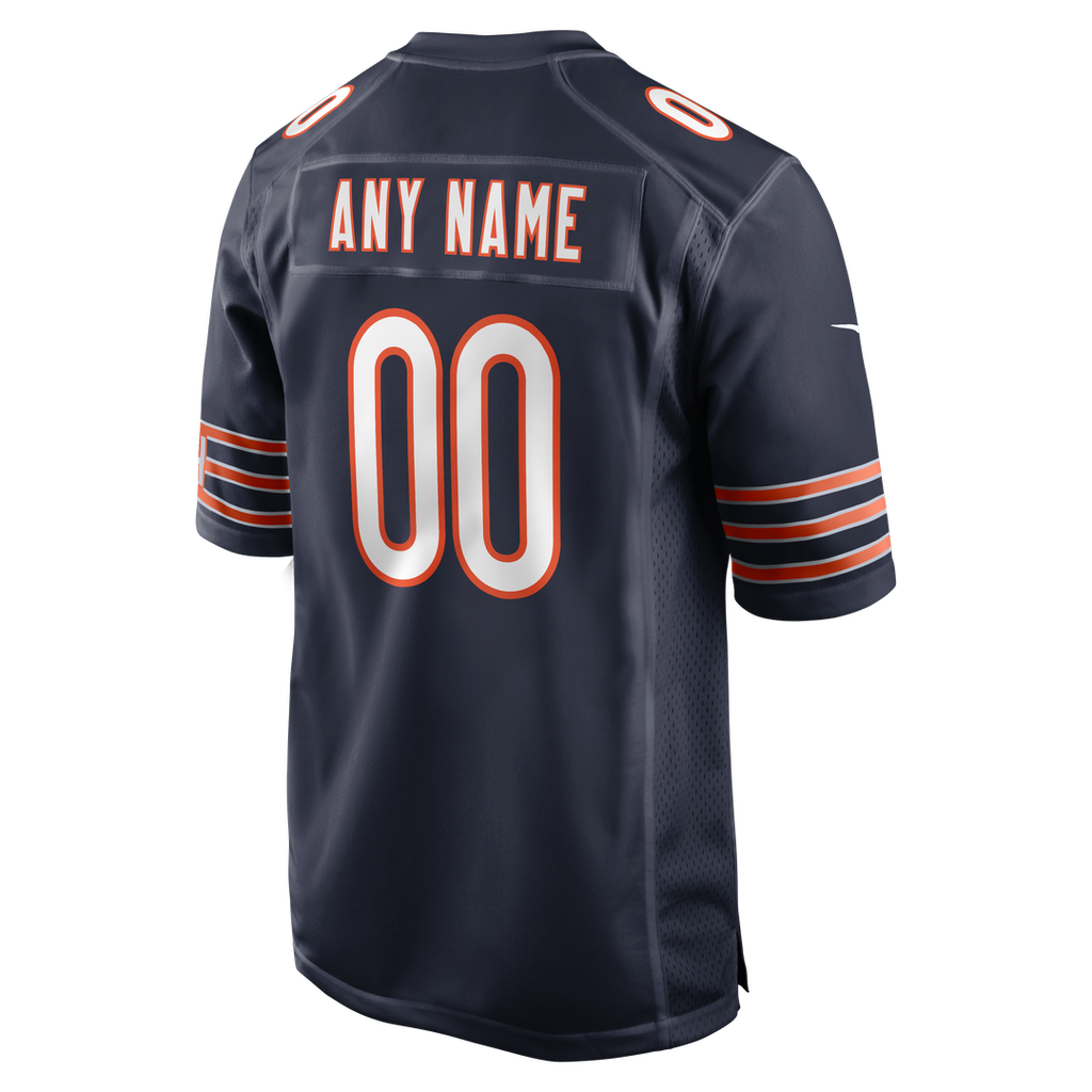 Chicago Bears Nike Custom Game Jersey - Navy