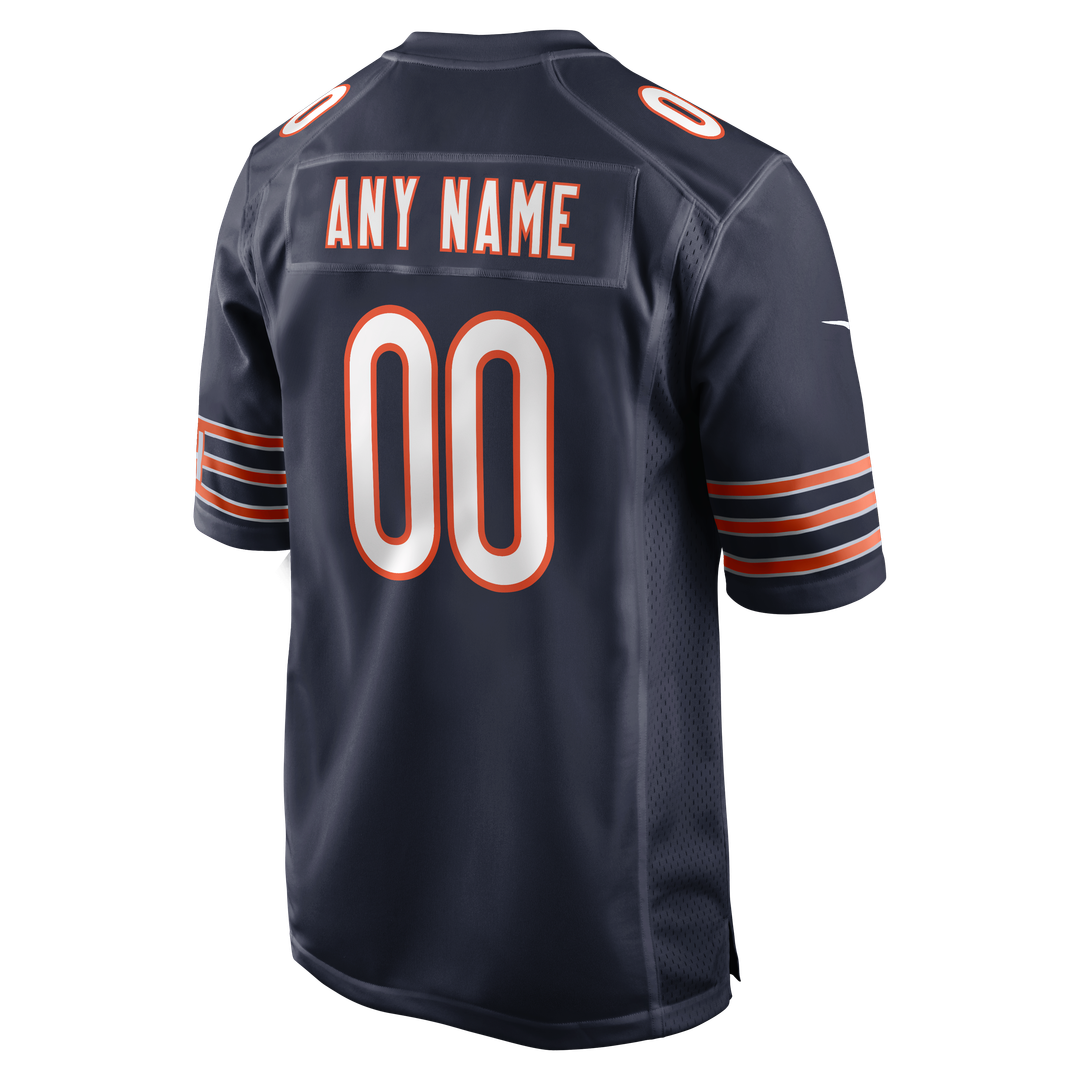 Chicago Bears Nike Custom Game Jersey - Navy