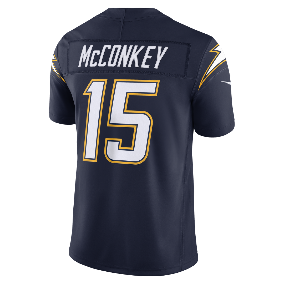Los Angeles Chargers Ladd McConkey Nike Alternate Super Chargers Vapor F.U.S.E. Stitched Limited Jersey - Navy