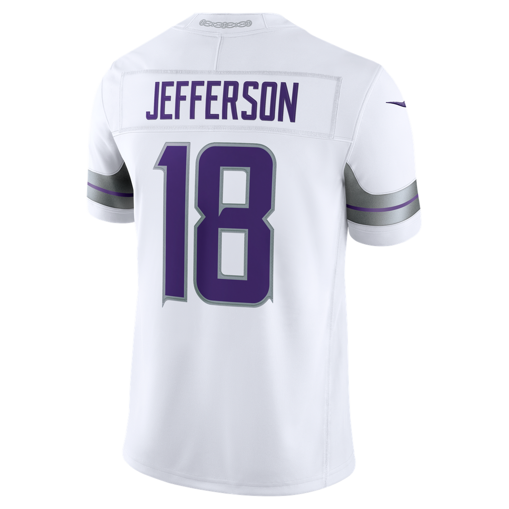 Minnesota Vikings Justin Jefferson Nike Alternate Vapor F.U.S.E. Stitched Limited Jersey - White