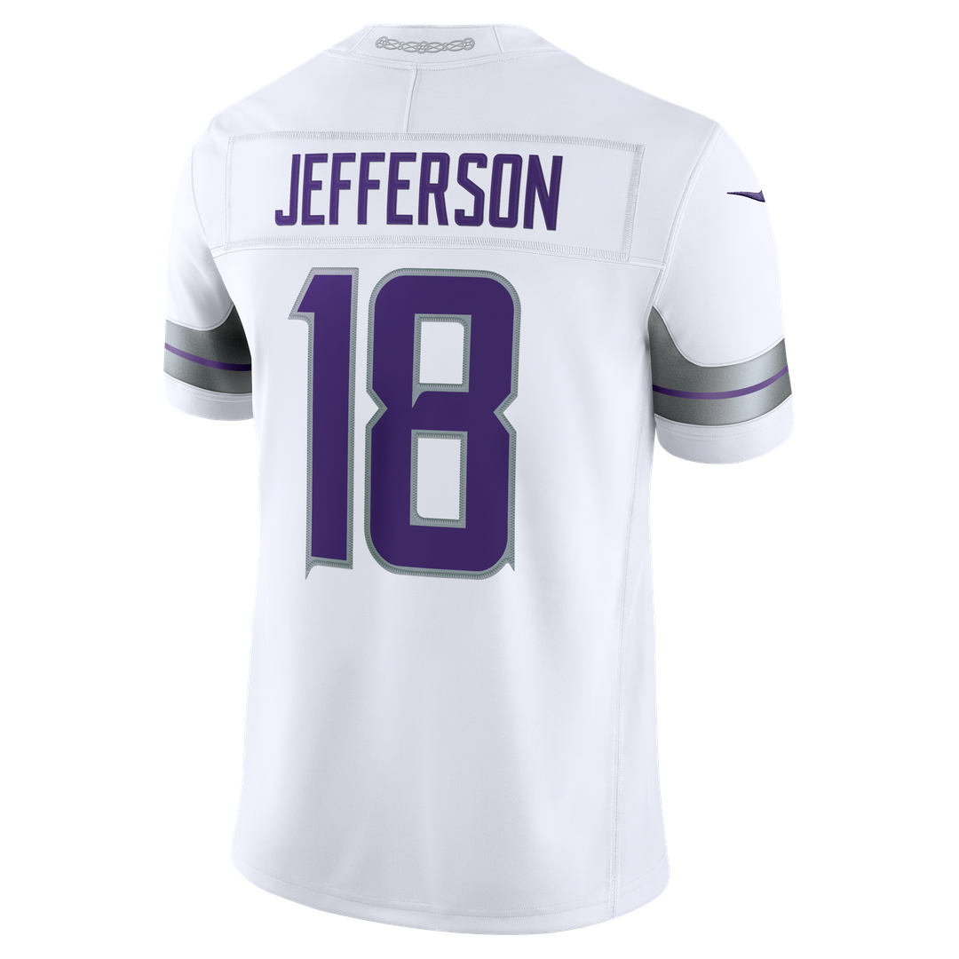 Minnesota Vikings Justin Jefferson Nike Alternate Vapor F.U.S.E. Stitched Limited Jersey - White