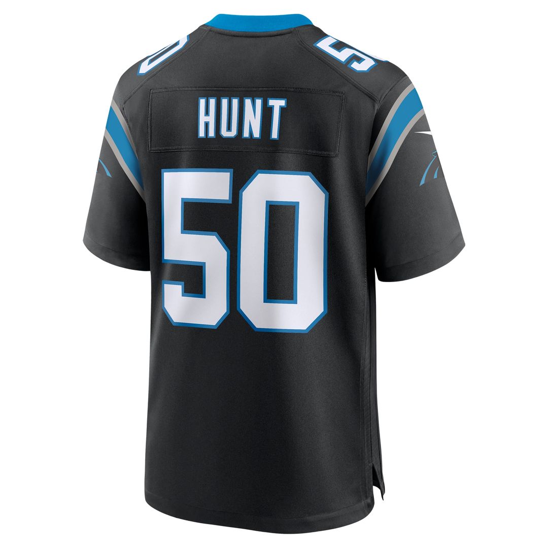 Carolina Panthers Robert Hunt Nike Game Jersey - Black