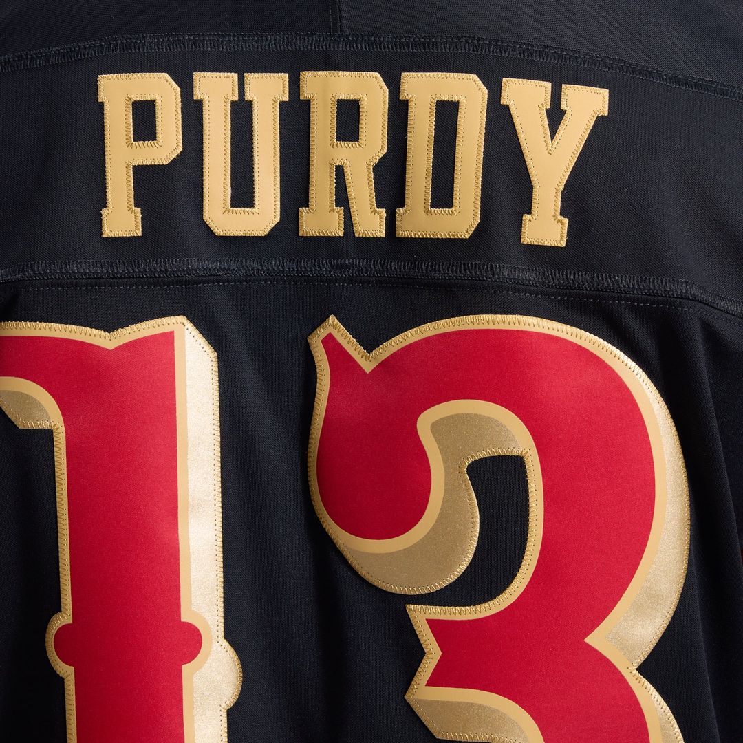 San Francisco 49ers Brock Purdy Nike Rivalries Collection Stitched Limited Jersey - Black