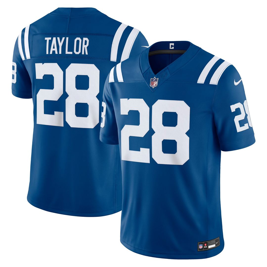 Indianapolis Colts Jonathan Taylor Nike Vapor F.U.S.E. Stitched Limited Jersey - White