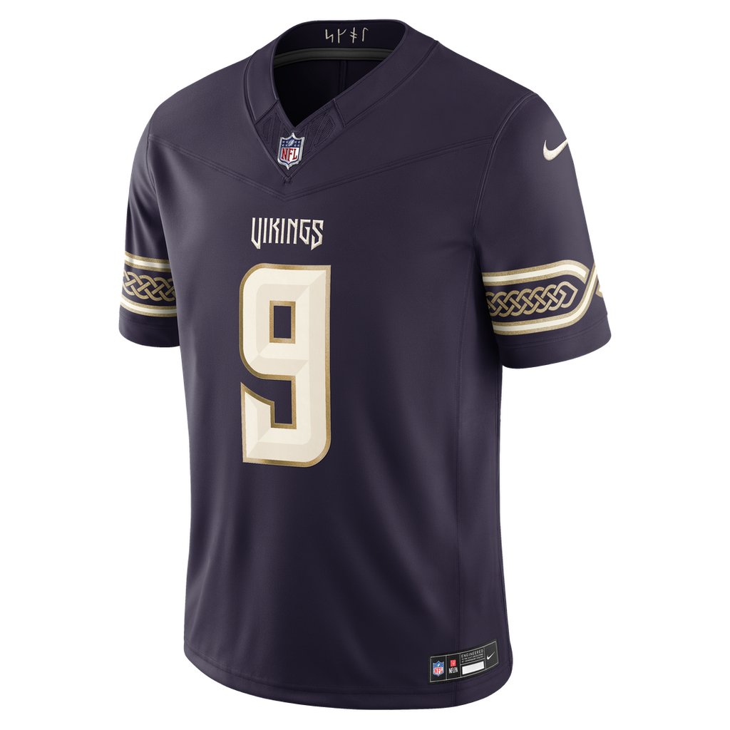 Minnesota Vikings J.J. McCarthy Nike 2026 Rivalries Collection Stitched Limited Jersey - Purple