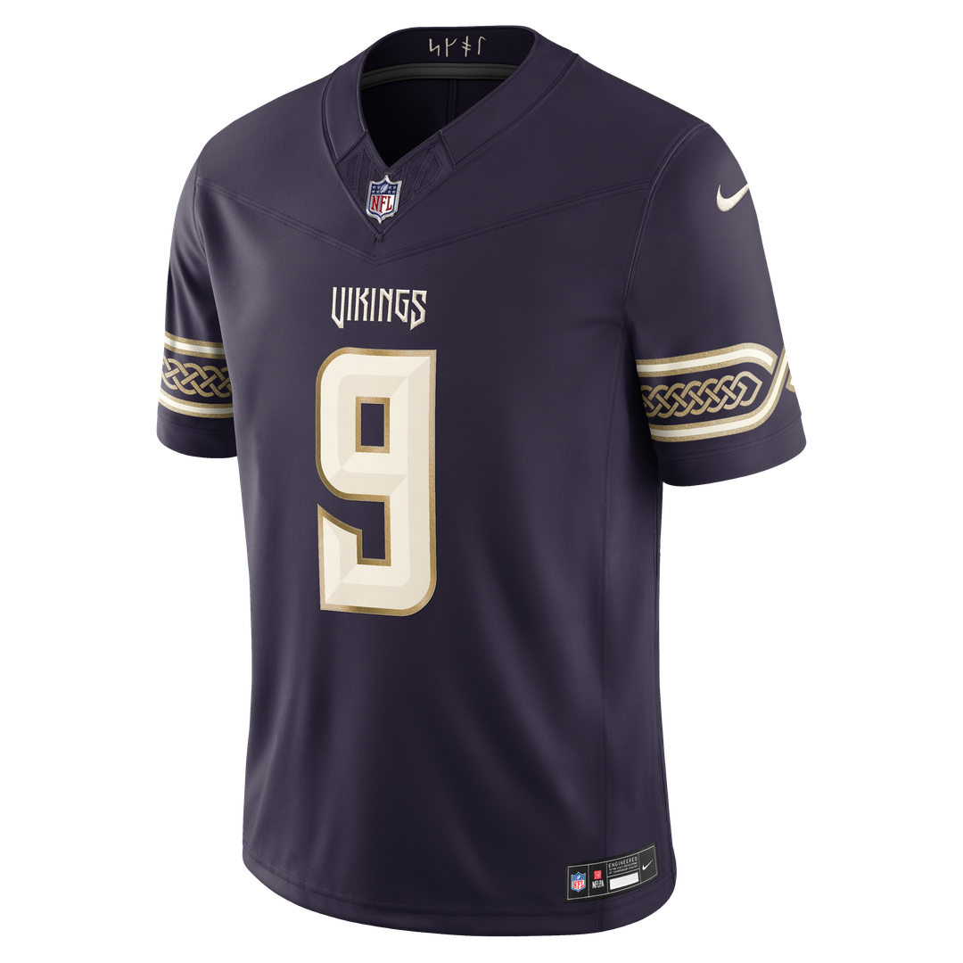 Minnesota Vikings J.J. McCarthy Nike 2026 Rivalries Collection Stitched Limited Jersey - Purple