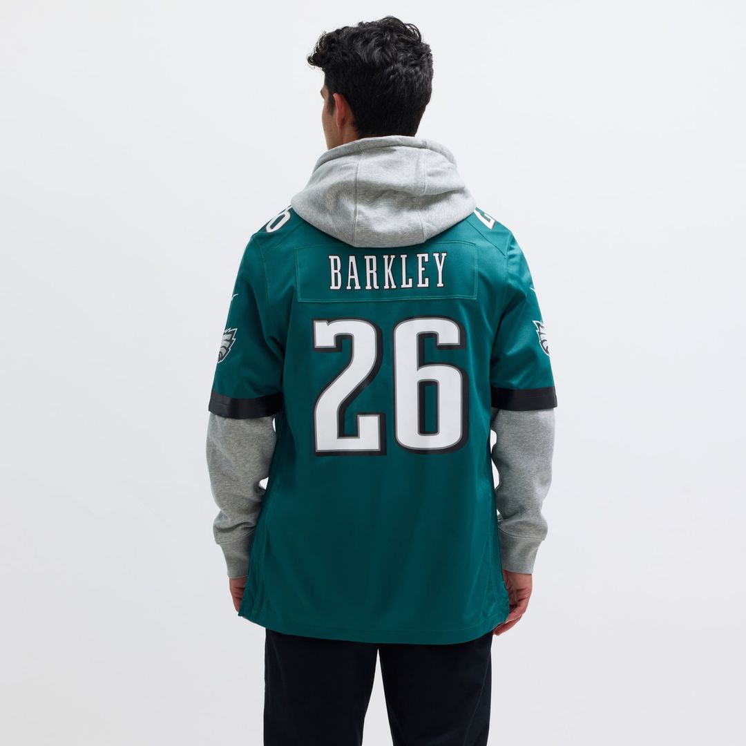 Philadelphia Eagles Saquon Barkley Nike Game Player Jersey - Midnight Green