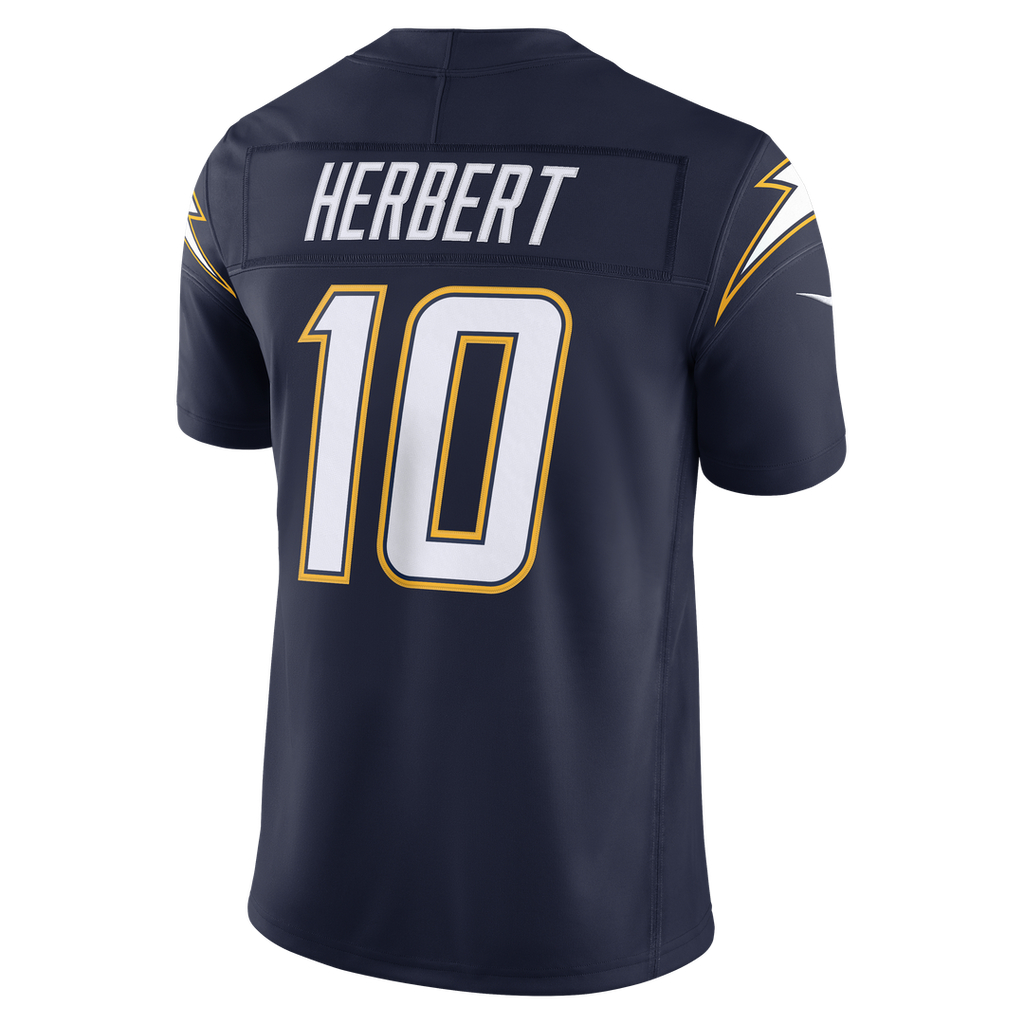 Los Angeles Chargers Justin Herbert Nike Team Vapor F.U.S.E. Stitched Limited Jersey - Powder Blue