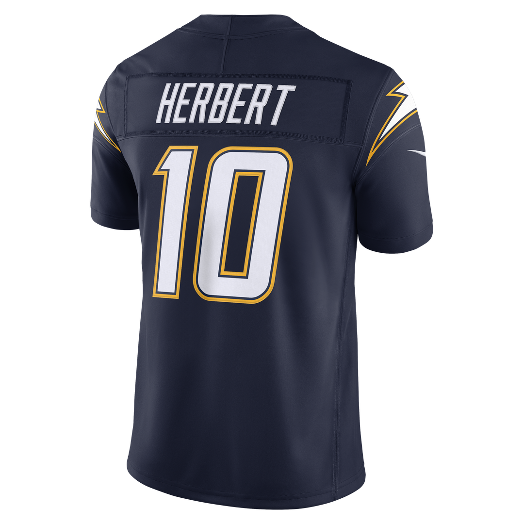 Los Angeles Chargers Justin Herbert Nike Team Vapor F.U.S.E. Stitched Limited Jersey - Powder Blue