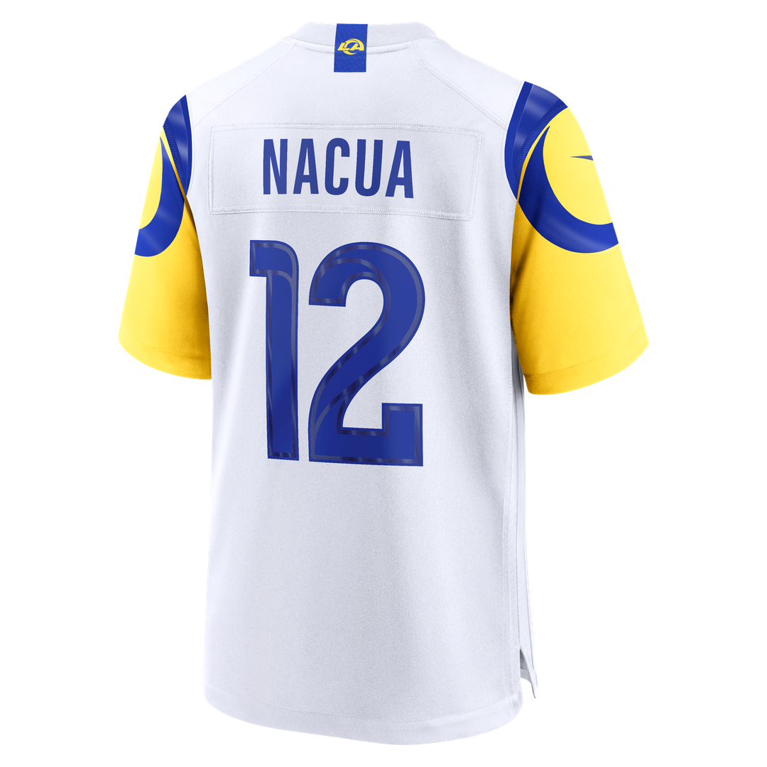 Los Angeles Rams Puka Nacua Nike White Game Player Jersey - White