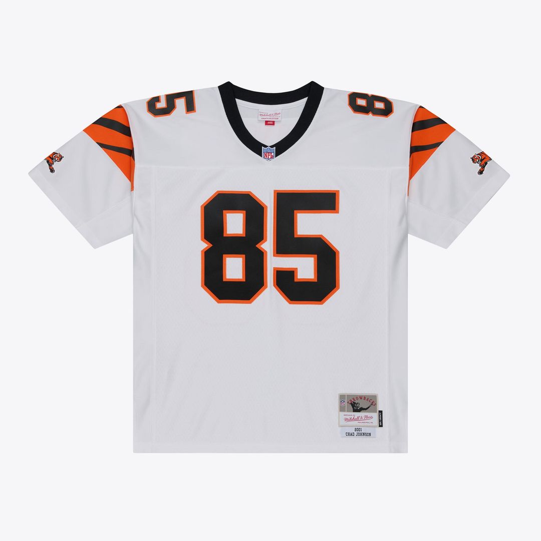 Cincinnati Bengals Chad Johnson Mitchell & Ness 2001 Legacy Replica Player Jersey - White